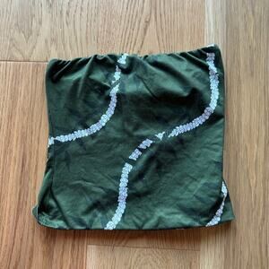 Luz Hawaii Lei Green Tube Top Womens Medium